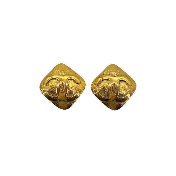 VINTAGE CHANEL EARRINGS COCOMARK GOLD ACCESSORY 29 90322025