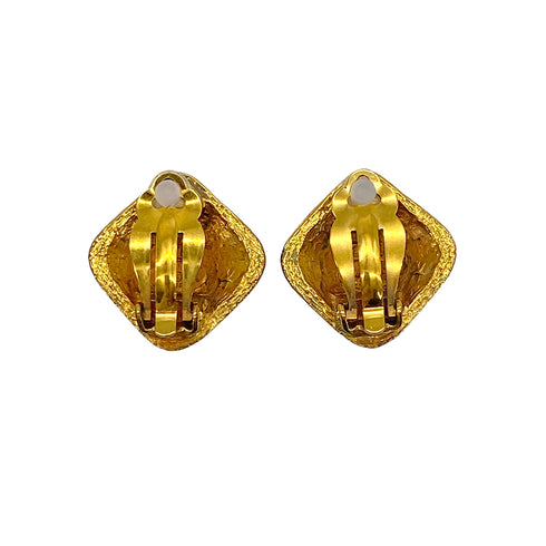 VINTAGE CHANEL EARRINGS COCOMARK GOLD ACCESSORY 29 90322025