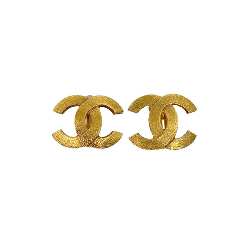 VINTAGE CHANEL EARRINGS COCOMARK GOLD ACCESSORY 29 90322533