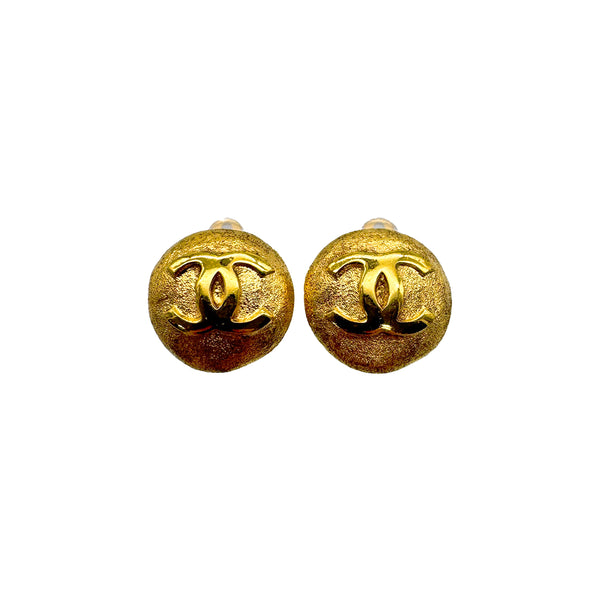VINTAGE CHANEL EARRINGS COCOMARK GOLD ACCESSORY 29 90328946