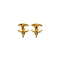 VINTAGE CHANEL EARRINGS COCOMARK GOLD ACCESSORY 90334885