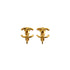 VINTAGE CHANEL EARRINGS COCOMARK GOLD ACCESSORY 90334885