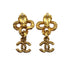 VINTAGE CHANEL EARRINGS COCOMARK GOLD ACCESSORY 93A 90312590