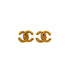 VINTAGE CHANEL EARRINGS COCOMARK GOLD ACCESSORY 93A 90347808