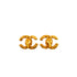 VINTAGE CHANEL EARRINGS COCOMARK GOLD ACCESSORY 93A 90347808