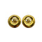 VINTAGE CHANEL EARRINGS COCOMARK GOLD ACCESSORY 93P 90328938