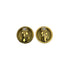 VINTAGE CHANEL EARRINGS COCOMARK GOLD ACCESSORY 95P 90328948