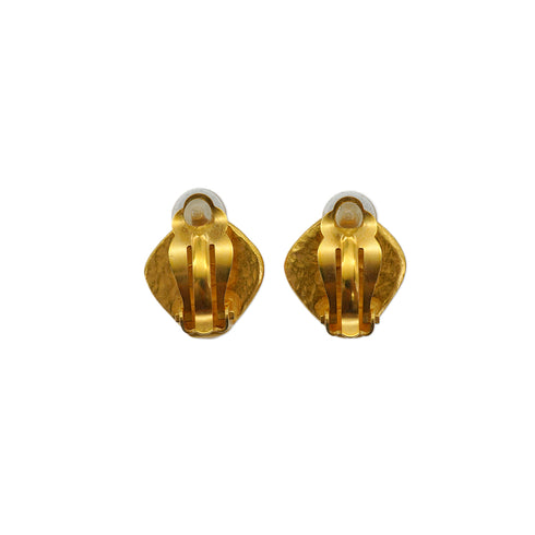 VINTAGE CHANEL EARRINGS COCOMARK GOLD ACCESSORY 97A 90331830