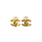 VINTAGE CHANEL EARRINGS COCOMARK LOGO GOLD ACCESSORY 99A 90328003