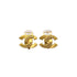 VINTAGE CHANEL EARRINGS COCOMARK LOGO GOLD ACCESSORY 99A 90328003
