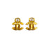 VINTAGE CHANEL EARRINGS COCOMARK LOGO GOLD ACCESSORY 99A 90328003