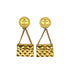 VINTAGE CHANEL EARRINGS COCOMARK MATELASSE BAG MOTIF ACCESSORY 26 90325782