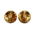 VINTAGE CHANEL EARRINGS COCOMARK MATELASSE GOLD ACCESSORY 90331810