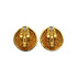 VINTAGE CHANEL EARRINGS COCOMARK MATELASSE GOLD ACCESSORY 90331814