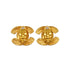 VINTAGE CHANEL EARRINGS COCOMARK MATELASSE GOLD ACCESSORY 90334185