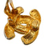 VINTAGE CHANEL EARRINGS COCOMARK MATELASSE GOLD ACCESSORY 90334253