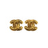 VINTAGE CHANEL EARRINGS COCOMARK MATELASSE GOLD ACCESSORY 90335755