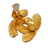 VINTAGE CHANEL EARRINGS COCOMARK MATELASSE GOLD ACCESSORY 90335755