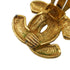 VINTAGE CHANEL EARRINGS COCOMARK MATELASSE GOLD ACCESSORY 90337705
