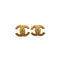 VINTAGE CHANEL EARRINGS COCOMARK MATELASSE GOLD ACCESSORY 90346882