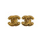 VINTAGE CHANEL EARRINGS COCOMARK MATELASSE GOLD ACCESSORY 90322130