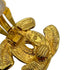 VINTAGE CHANEL EARRINGS COCOMARK MATELASSE GOLD ACCESSORY 90322130