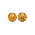 VINTAGE CHANEL EARRINGS COCOMARK MATELASSE ROUND ACCESSORY 90335016