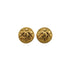 VINTAGE CHANEL EARRINGS COCOMARK MATELASSE ROUND GOLD ACCESSORY 90339143