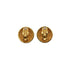 VINTAGE CHANEL EARRINGS COCOMARK MATELASSE ROUND GOLD ACCESSORY 90339143
