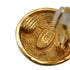 VINTAGE CHANEL EARRINGS COCOMARK MATELASSE ROUND GOLD ACCESSORY 90339143