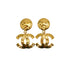 VINTAGE CHANEL EARRINGS COCOMARK MATELASSE SWING GOLD ACCESSORY 94P 90334233
