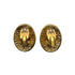 VINTAGE CHANEL EARRINGS COCOMARK OVAL ACCESSORY 94P 90326861