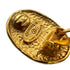 VINTAGE CHANEL EARRINGS COCOMARK OVAL GOLD ACCESSORY 26 90325931