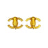 VINTAGE CHANEL EARRINGS COCOMARK RHINESTONE ACCESSORY 90325363