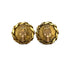 VINTAGE CHANEL EARRINGS COCOMARK RHINESTONE GOLD ACCESSORY 23 90319121