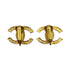 VINTAGE CHANEL EARRINGS COCOMARK RHINESTONE GOLD ACCESSORY 90323112