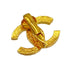 VINTAGE CHANEL EARRINGS COCOMARK RHINESTONE GOLD ACCESSORY 90322028