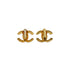 VINTAGE CHANEL EARRINGS COCOMARK RHINESTONE GOLD ACCESSORY 90348510