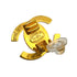 VINTAGE CHANEL EARRINGS TURN LOCK COCOMARK RHINESTONE GOLD ACCESSORY 96A 90323110