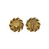 VINTAGE CHANEL EARRINGS COCOMARK RHINESTONE ROUND GOLD ACCESSORY 23 90330682