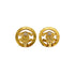 VINTAGE CHANEL EARRINGS COCOMARK RHINESTONE ROUND GOLD ACCESSORY 90335740