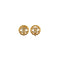 VINTAGE CHANEL EARRINGS COCOMARK RHINESTONE ROUND GOLD ACCESSORY 90337682