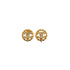 VINTAGE CHANEL EARRINGS COCOMARK RHINESTONE ROUND GOLD ACCESSORY 90337682