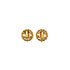 VINTAGE CHANEL EARRINGS COCOMARK RHINESTONE ROUND GOLD ACCESSORY 90337682