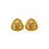 VINTAGE CHANEL EARRINGS COCOMARK ROPE TRIANGLE GOLD ACCESSORY 93A 90325364