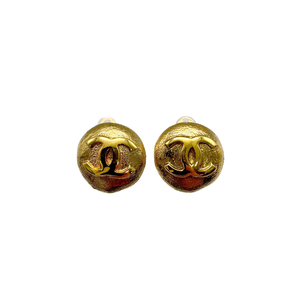 VINTAGE CHANEL EARRINGS COCOMARK ROUND ACCESSORY 29 90326621
