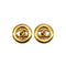 VINTAGE CHANEL EARRINGS COCOMARK ROUND ACCESSORY 90328702