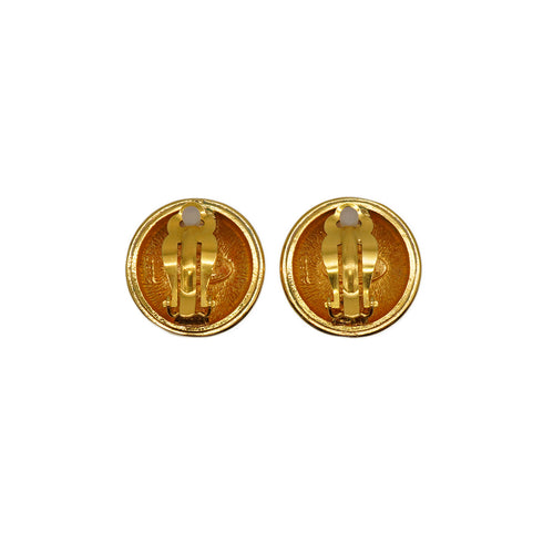 VINTAGE CHANEL EARRINGS COCOMARK ROUND ACCESSORY 90334175