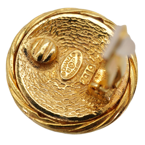 VINTAGE CHANEL EARRINGS COCOMARK ROUND ACCESSORY 93P 90326217