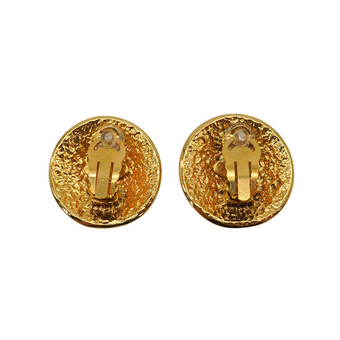 VINTAGE CHANEL EARRINGS COCOMARK ROUND ACCESSORY 94P 90328680